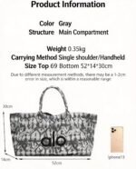Fashion Tie-Dye Print 100% Polyester Canvas Handbag - Image 3