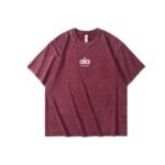Vintage Acid Wash Snowflake Oversized T-Shirt, Contrast Logo Cotton Casual Tee - Image 2