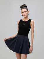 Stretchy striped slim-fit cropped sports top, high-elastic yoga sports tank top