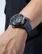 Bonest Gatti BG4002 Round Skeleton Automatic Watch – Nylon Strap - Image 3