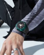 Bonest Gatti Polygon Crystal Skeleton Automatic Watch for Men - Image 3