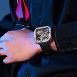 Bonest Gatti BG4001 Square Skeleton Automatic Watch – Silicone Strap
