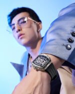 Men’s Tonneau Skeleton Automatic Watch – Luminous Stainless Steel Bracelet - Image 4