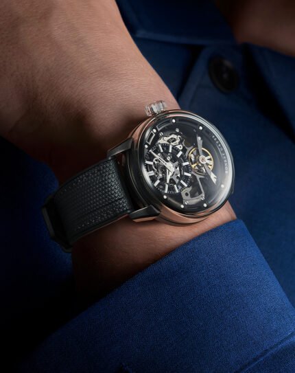 Bonest Gatti BG4003 Round Skeleton Automatic Watch – Nylon Strap