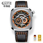 Bonest Gatti BG6601-B Racing Skeleton Automatic Watch – Leather Strap Men’s Watch - Image 4