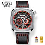 Bonest Gatti BG6601-B Racing Skeleton Automatic Watch – Leather Strap Men’s Watch - Image 7