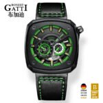 Bonest Gatti BG6601-B Racing Skeleton Automatic Watch – Leather Strap Men’s Watch - Image 6