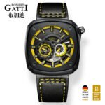 Bonest Gatti BG6601-B Racing Skeleton Automatic Watch – Leather Strap Men’s Watch - Image 3