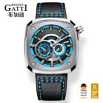 Bonest Gatti BG6601-B Racing Skeleton Automatic Watch – Leather Strap Men’s Watch - Image 5