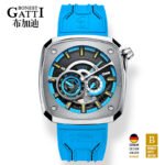 Bonest Gatti BG6601-A Racing Skeleton Automatic Watch – Leather Strap Men’s Watch - Image 4