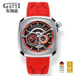 Bonest Gatti BG6601-A Racing Skeleton Automatic Watch – Leather Strap Men’s Watch - Image 2