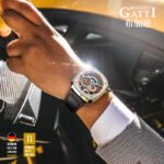 Bonest Gatti BG6601-B Racing Skeleton Automatic Watch – Leather Strap Men’s Watch