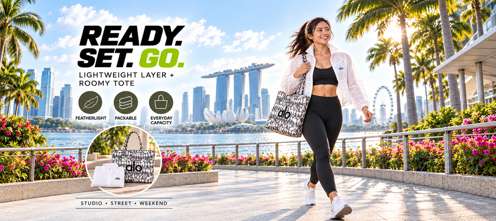 Women’s Sun Protection Jacket & Sports Bag Set